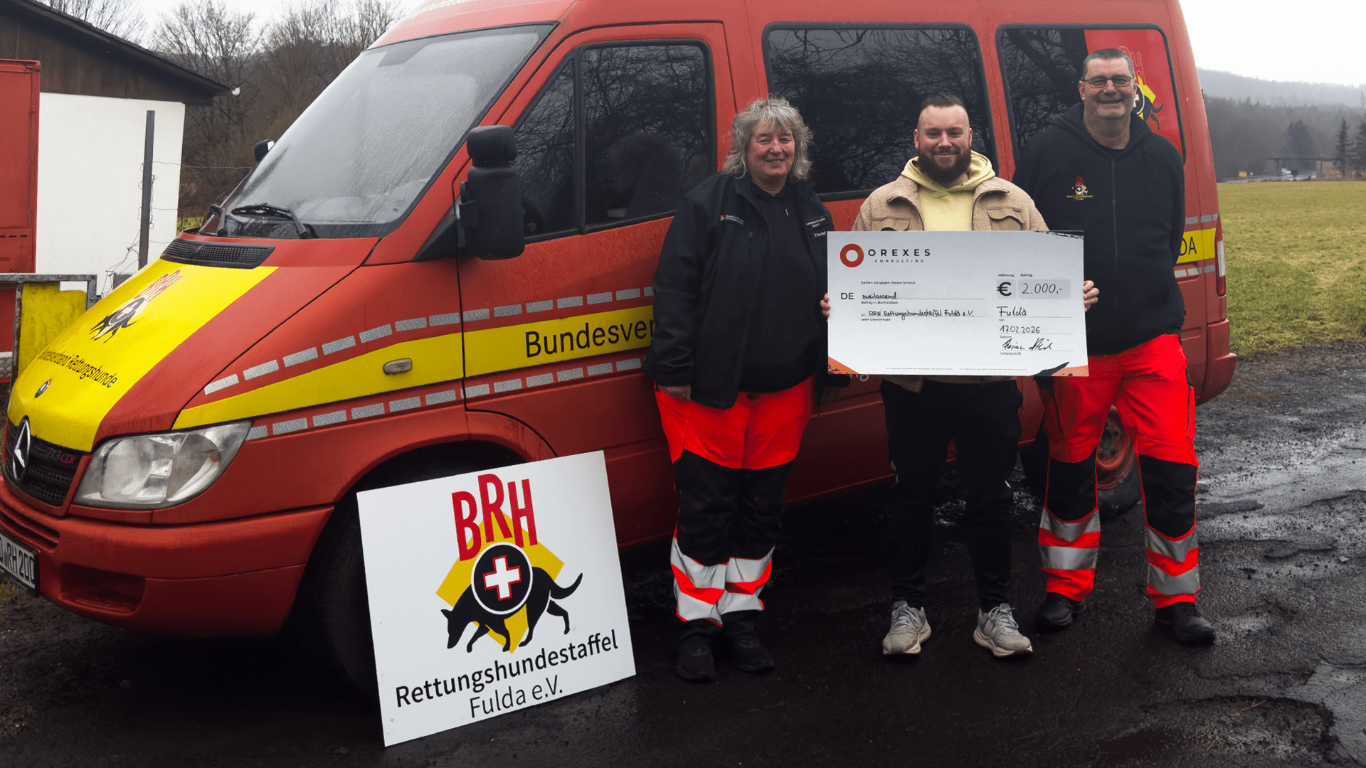 OREXES spendet 2.000 Euro für Einsätze auf vier Pfoten
